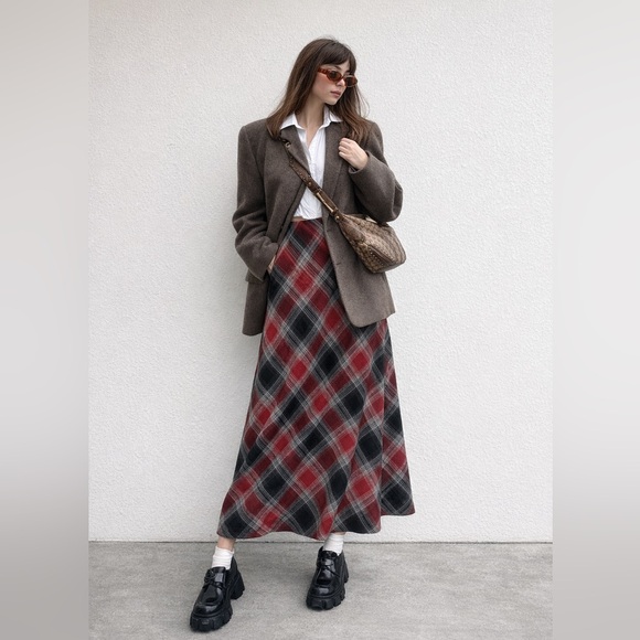 The Limited Dresses & Skirts - Y2K Maxi Skirt | 100% Rayon | Vintage-Inspired Grunge Chic